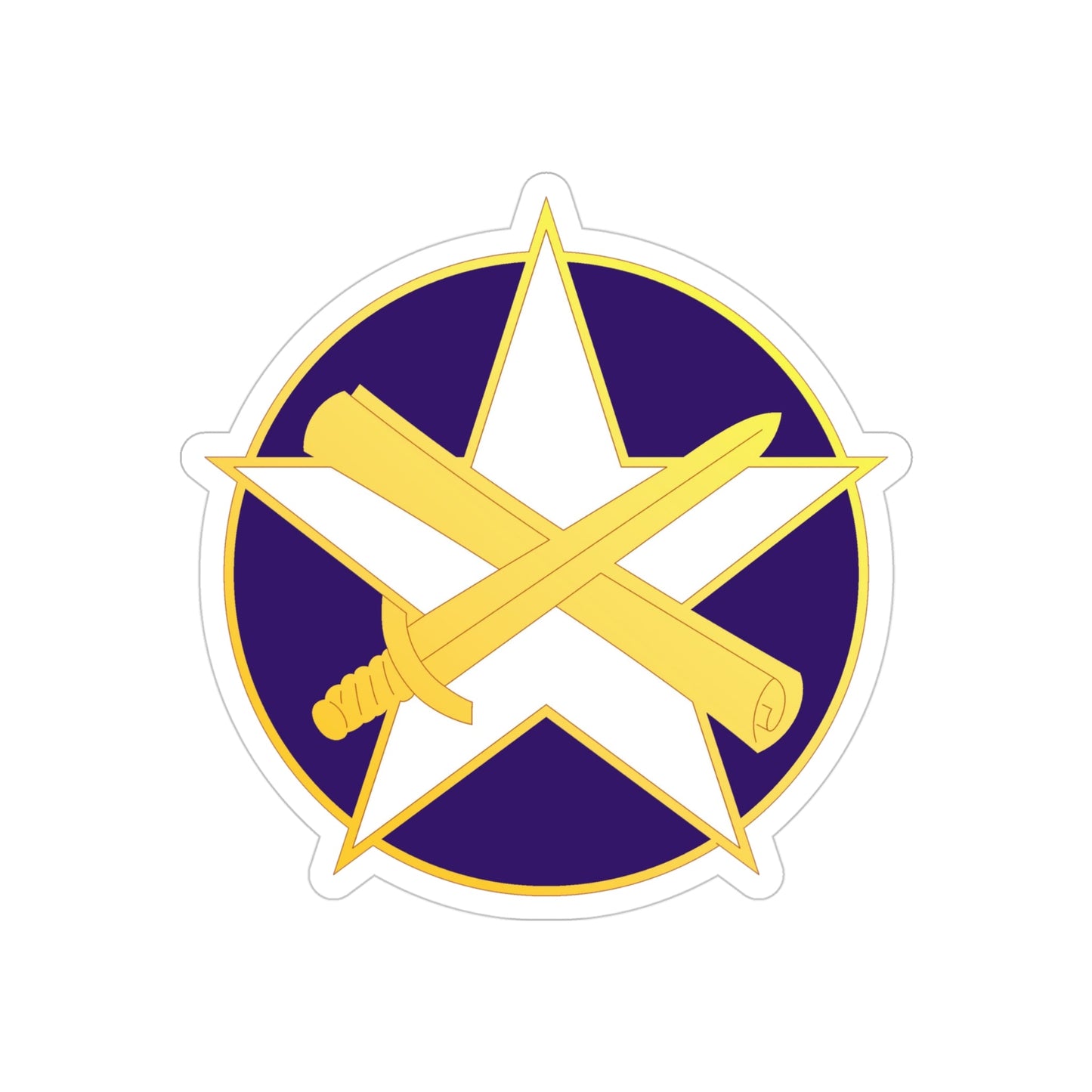 85 Civil Affairs Brigade (U.S. Army) REVERSE PRINT Transparent STICKER-4 Inch-The Sticker Space