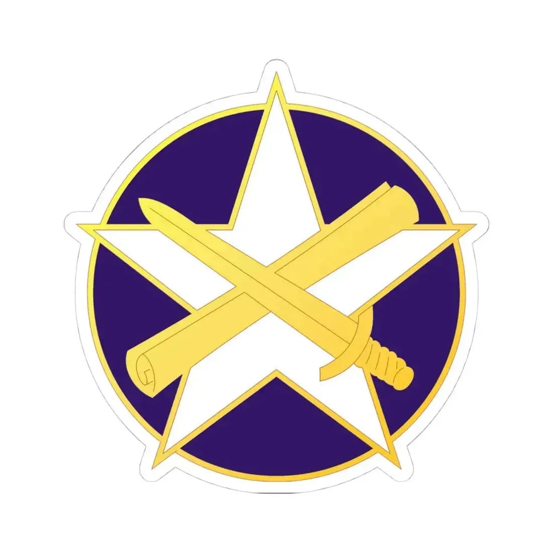 85 Civil Affairs Brigade (U.S. Army) STICKER Vinyl Kiss-Cut Decal 4 Inch White - The Sticker Space