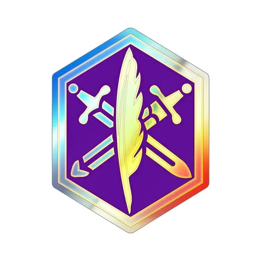 85 Civil Affairs Brigade v2 (U.S. Army) Holographic STICKER Die-Cut Vinyl Decal 6 Inch Holographic - The Sticker Space