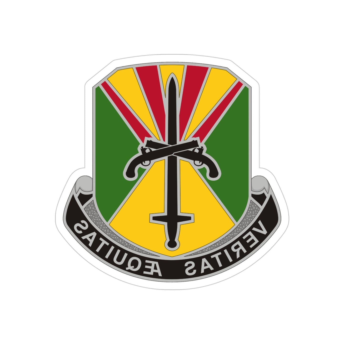 850 Military Police Battalion (U.S. Army) REVERSE PRINT Transparent STICKER-4 Inch-The Sticker Space