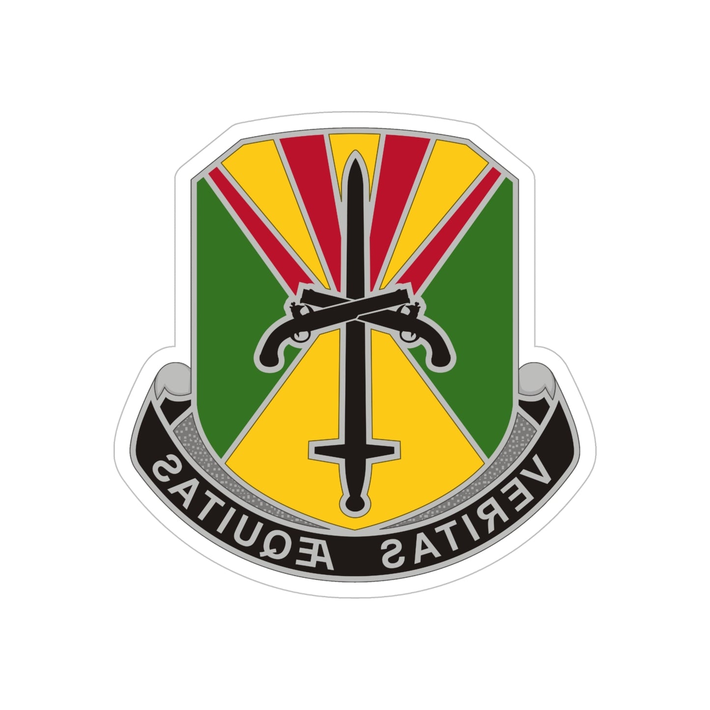 850 Military Police Battalion (U.S. Army) REVERSE PRINT Transparent STICKER-6 Inch-The Sticker Space