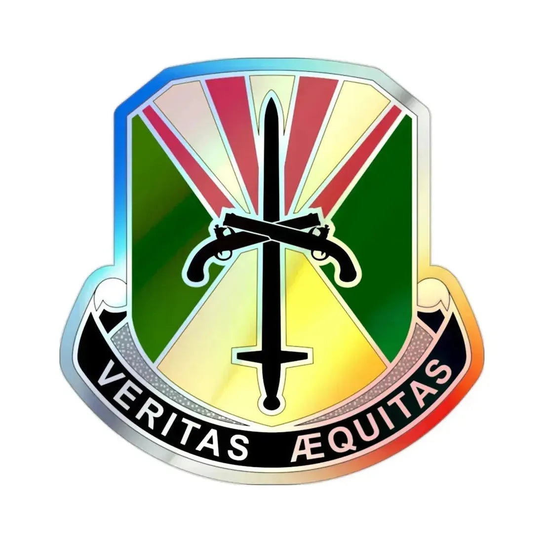 850 Military Police Battalion (U.S. Army) Holographic STICKER Die-Cut Vinyl Decal 2 Inch Holographic - The Sticker Space