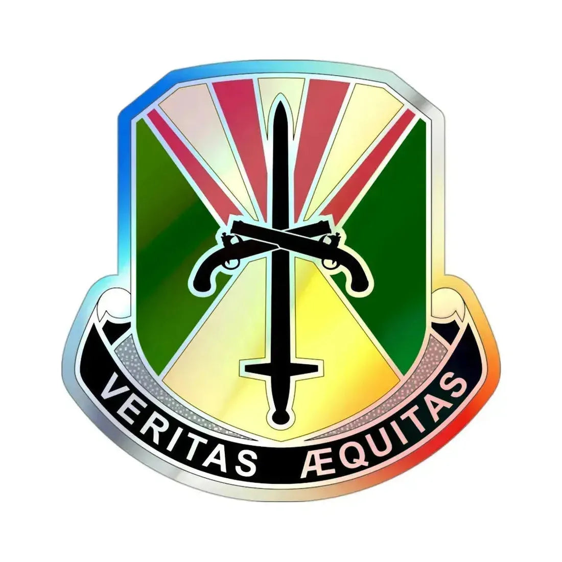 850 Military Police Battalion (U.S. Army) Holographic STICKER Die-Cut Vinyl Decal 3 Inch Holographic - The Sticker Space