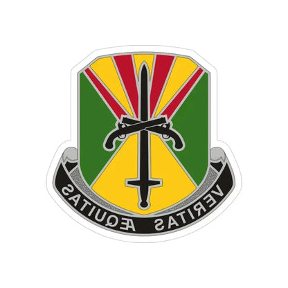 850 Military Police Battalion (U.S. Army) REVERSE PRINT Transparent Die-Cut STICKER 3 Inch Die-Cut Transparent - The Sticker Space