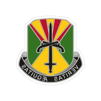850 Military Police Battalion (U.S. Army) REVERSE PRINT Transparent Die-Cut STICKER 5 Inch Die-Cut Transparent - The Sticker Space
