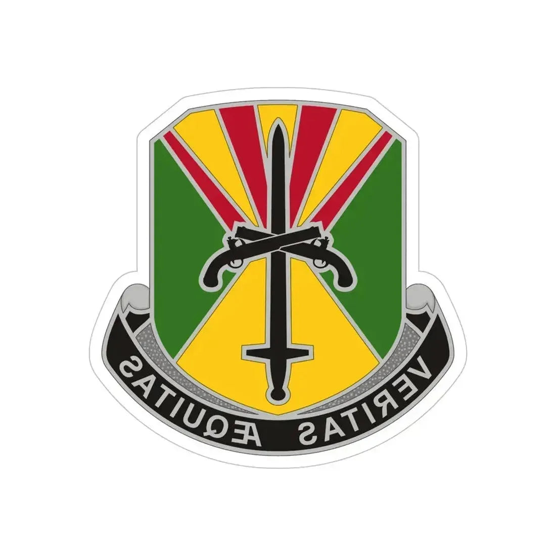 850 Military Police Battalion (U.S. Army) REVERSE PRINT Transparent Die-Cut STICKER 6 Inch Die-Cut Transparent - The Sticker Space