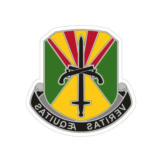 850 Military Police Battalion (U.S. Army) REVERSE PRINT Transparent Die-Cut STICKER 6 Inch Die-Cut Transparent - The Sticker Space