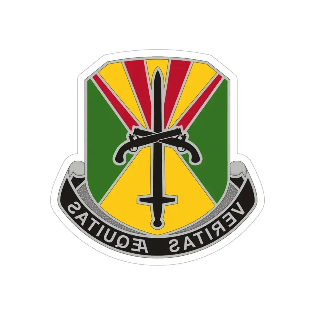 850 Military Police Battalion (U.S. Army) REVERSE PRINT Transparent Die-Cut STICKER - The Sticker Space