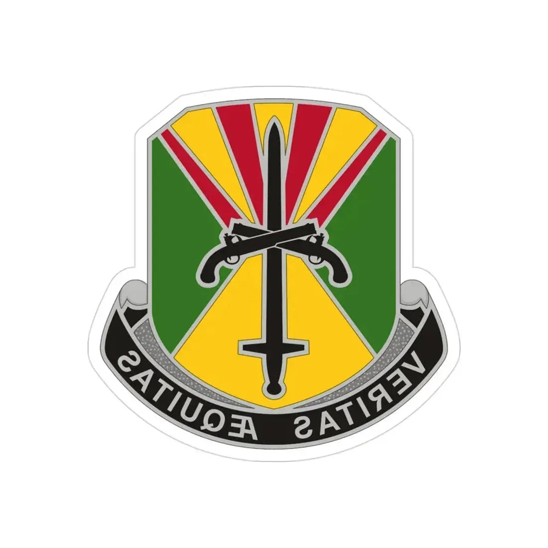 850 Military Police Battalion (U.S. Army) REVERSE PRINT Transparent Die-Cut STICKER - The Sticker Space