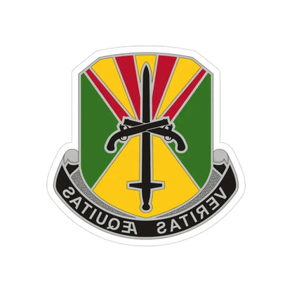 850 Military Police Battalion (U.S. Army) REVERSE PRINT Transparent Die-Cut STICKER - The Sticker Space