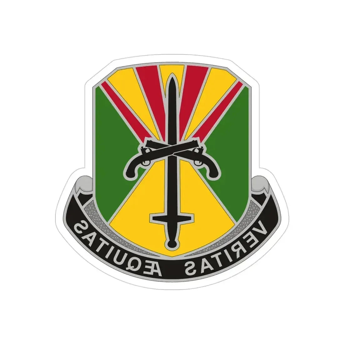 850 Military Police Battalion (U.S. Army) REVERSE PRINT Transparent Die-Cut STICKER - The Sticker Space