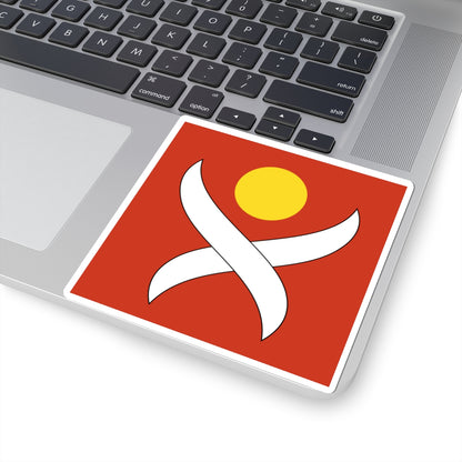 CHE Leimbach ZH Flag (Switzerland) STICKER Vinyl Kiss-Cut Decal