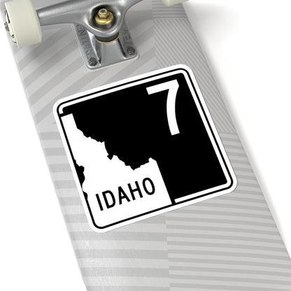 ID-7 (Idaho) (Road Sign) STICKER Vinyl Kiss-Cut Decal