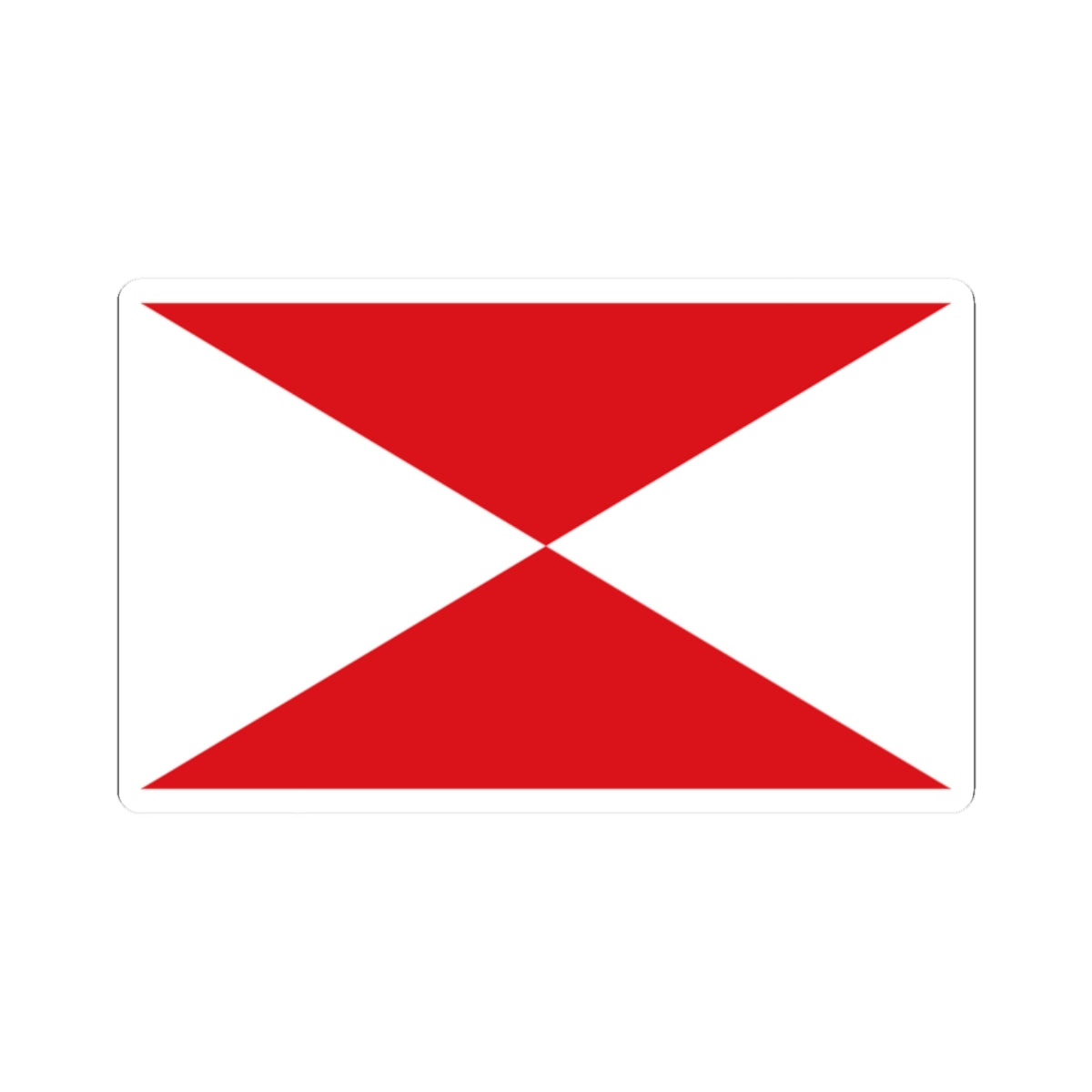 Flag maritime vigo (Spain) STICKER Vinyl Kiss-Cut Decal