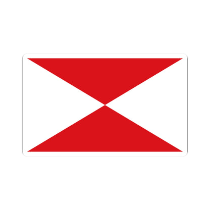Flag maritime vigo (Spain) STICKER Vinyl Kiss-Cut Decal