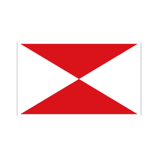 Flag maritime vigo (Spain) STICKER Vinyl Kiss-Cut Decal