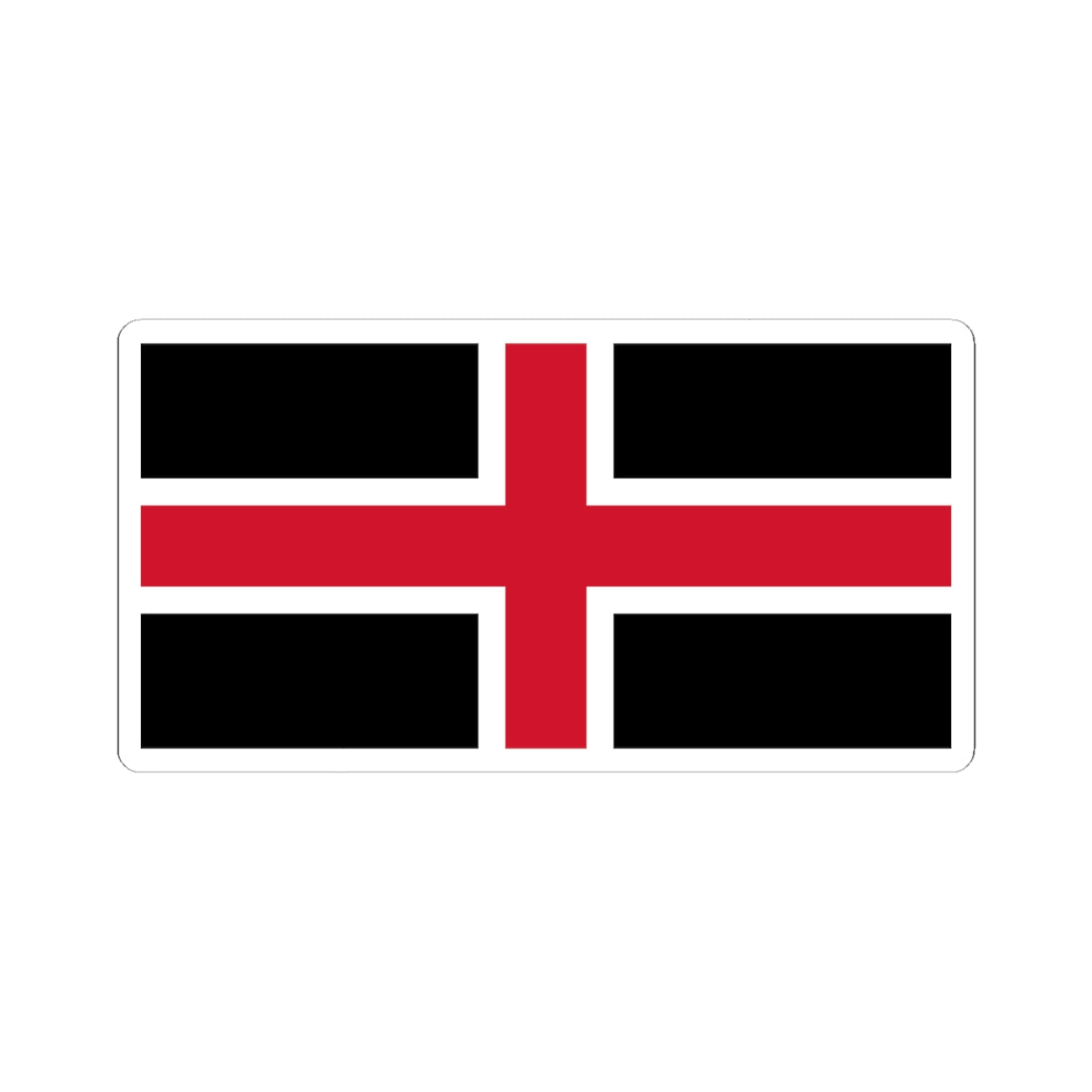 Flag of Durham (England) STICKER Vinyl Kiss-Cut Decal