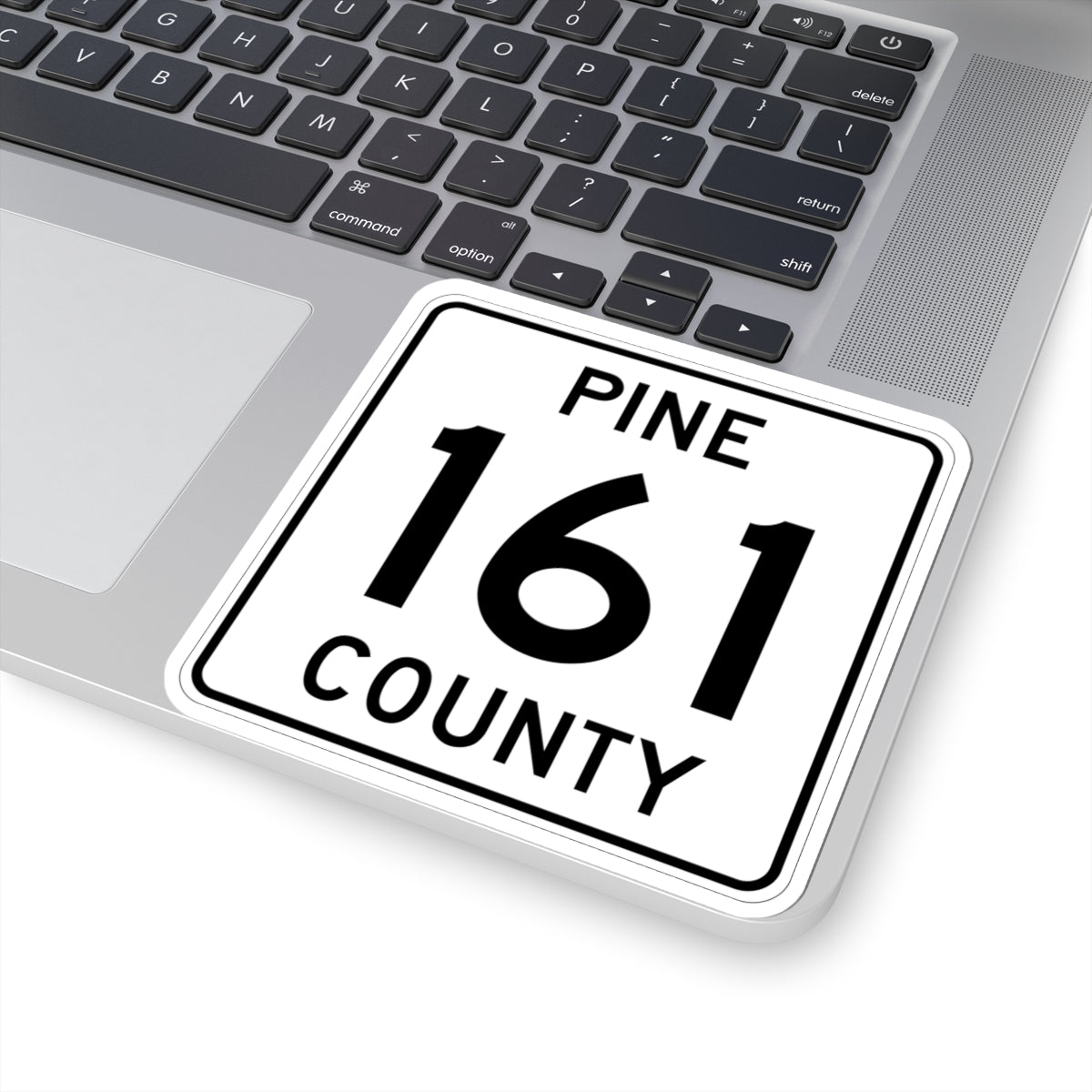 Pine County Route 161 MN (Minnesota) (Road Sign) STICKER Vinyl Kiss-Cut Decal