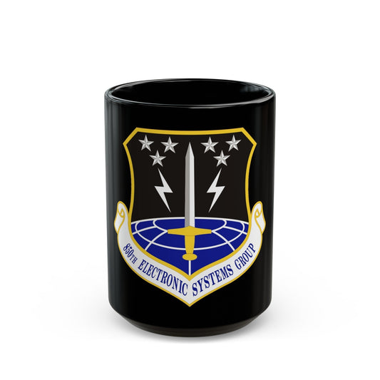 850th Electronic Systems Group (U.S. Air Force) Black Coffee Mug-15oz-The Sticker Space