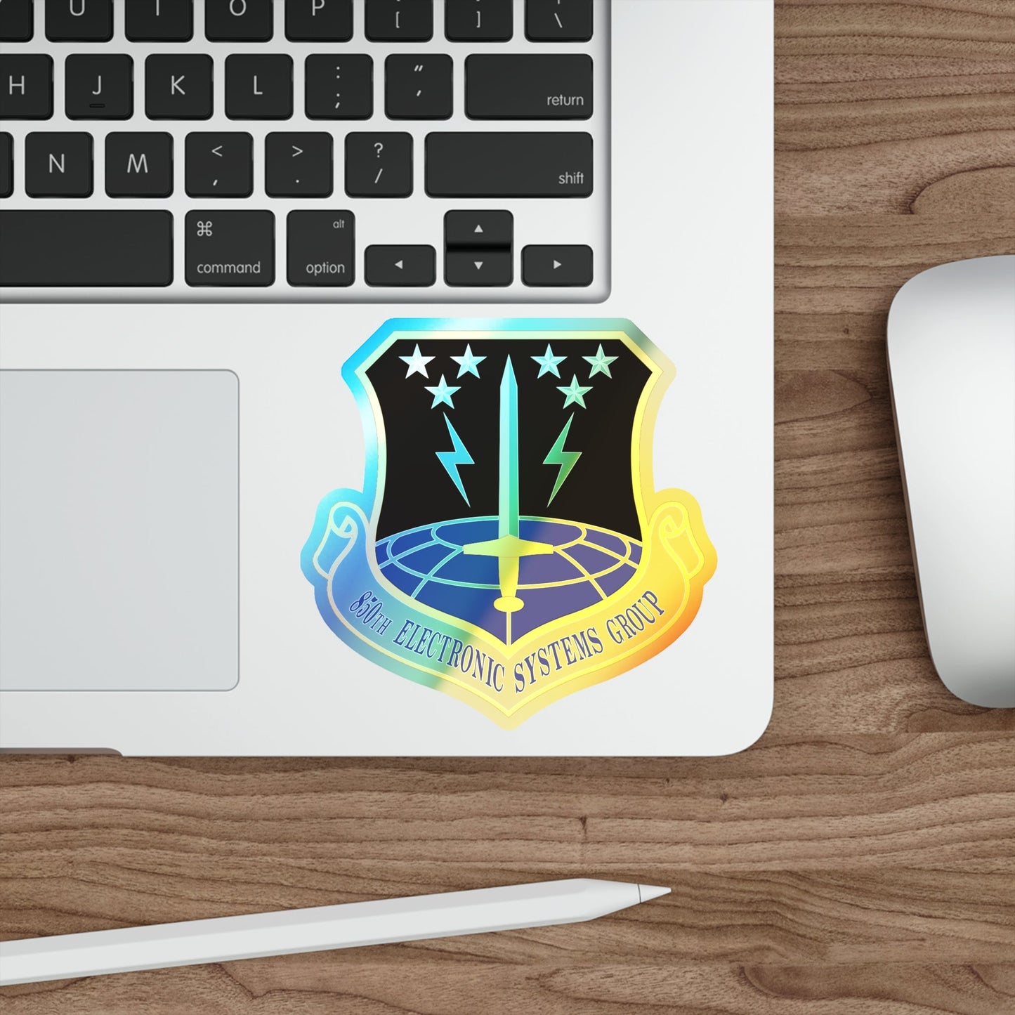 850th Electronic Systems Group (U.S. Air Force) Holographic STICKER Die-Cut Vinyl Decal-The Sticker Space