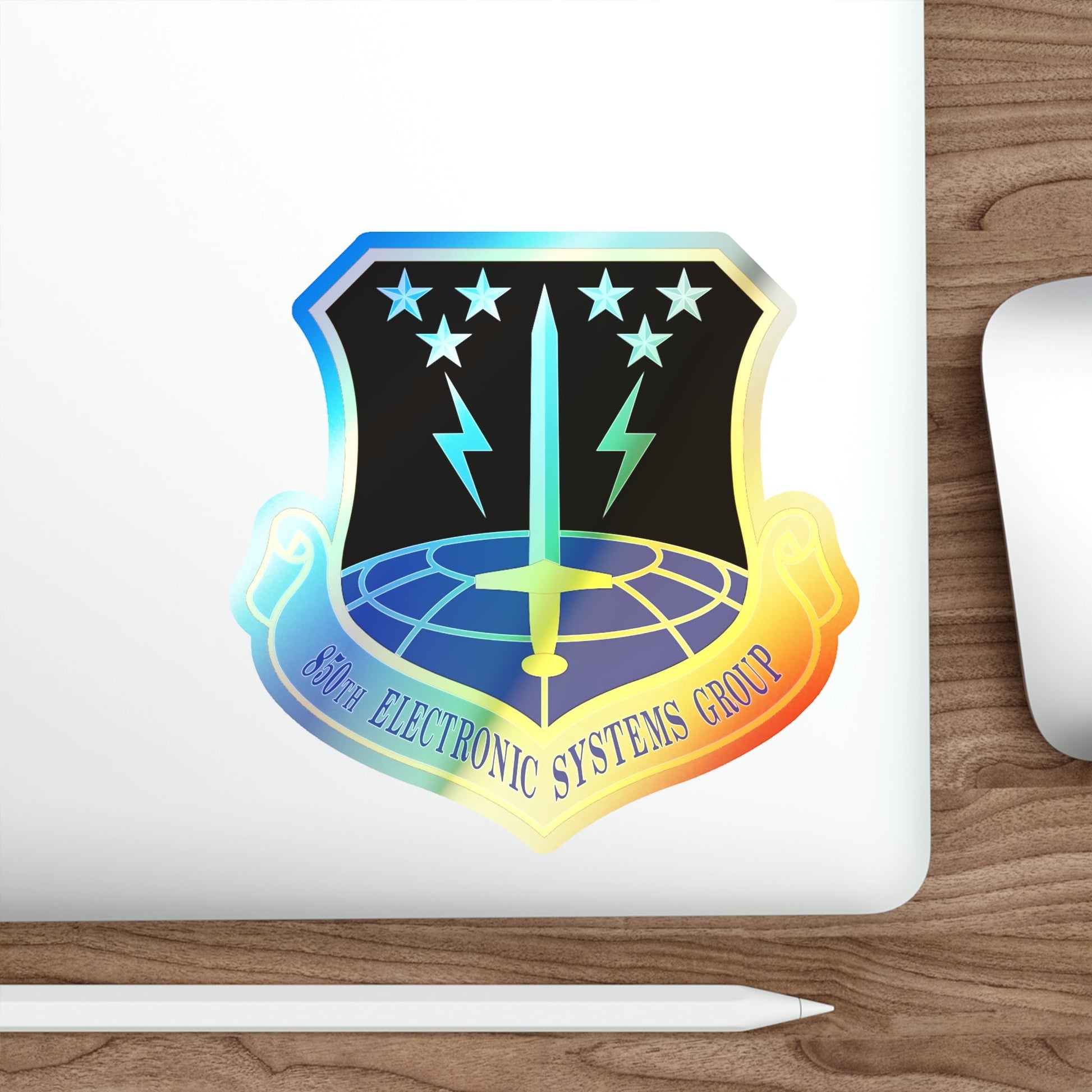 850th Electronic Systems Group (U.S. Air Force) Holographic STICKER Die-Cut Vinyl Decal-The Sticker Space