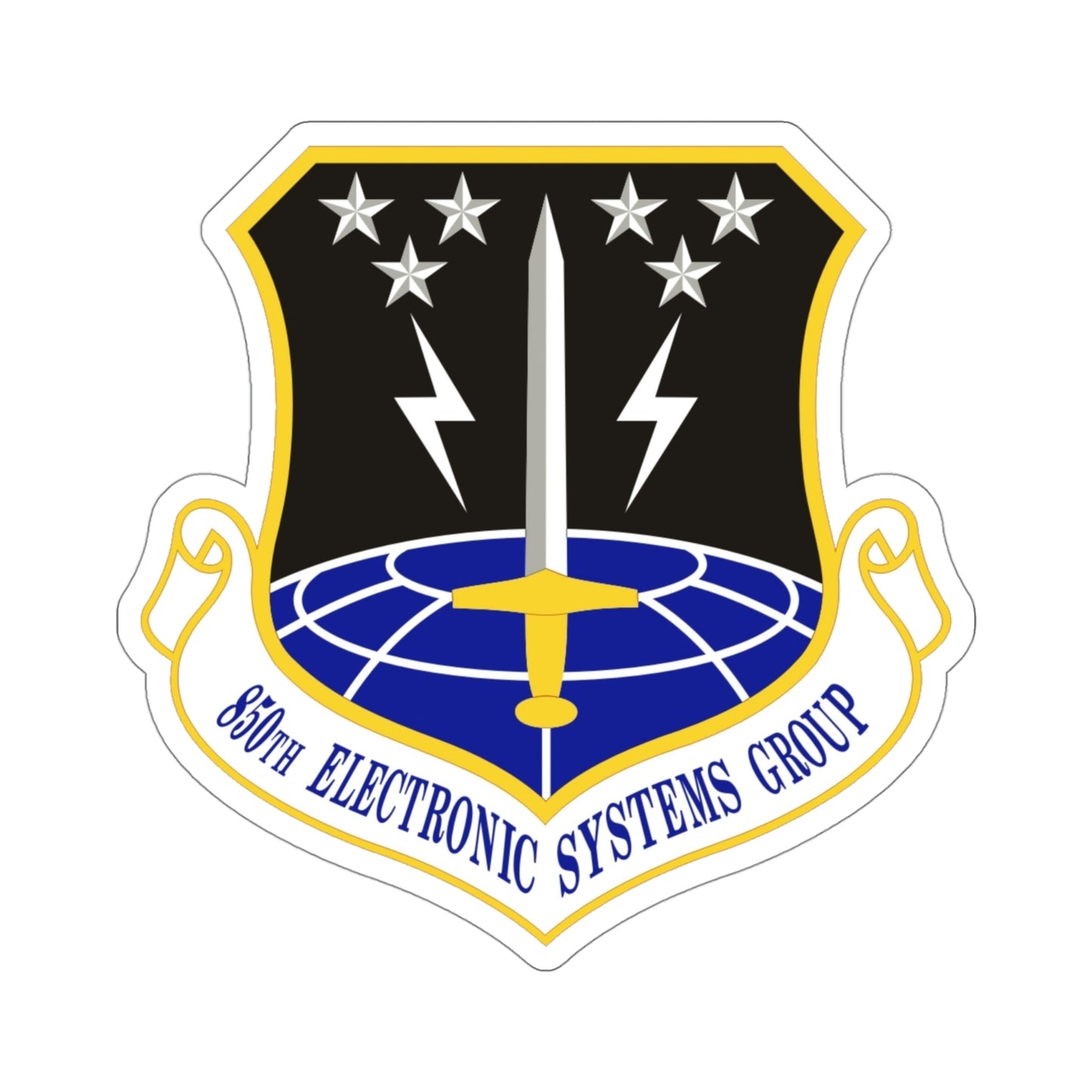 850th Electronic Systems Group (U.S. Air Force) STICKER Vinyl Die-Cut Decal-4 Inch-The Sticker Space