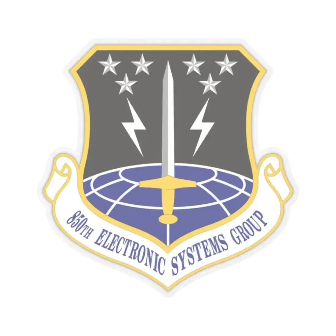 850th Electronic Systems Group (U.S. Air Force) STICKER Vinyl Kiss-Cut Decal 2 Inch Transparent - The Sticker Space