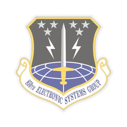 850th Electronic Systems Group (U.S. Air Force) STICKER Vinyl Kiss-Cut Decal 2 Inch Transparent - The Sticker Space