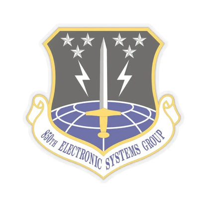 850th Electronic Systems Group (U.S. Air Force) STICKER Vinyl Kiss-Cut Decal 3 Inch Transparent - The Sticker Space