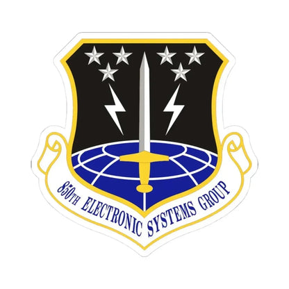 850th Electronic Systems Group (U.S. Air Force) STICKER Vinyl Kiss-Cut Decal 3 Inch White - The Sticker Space