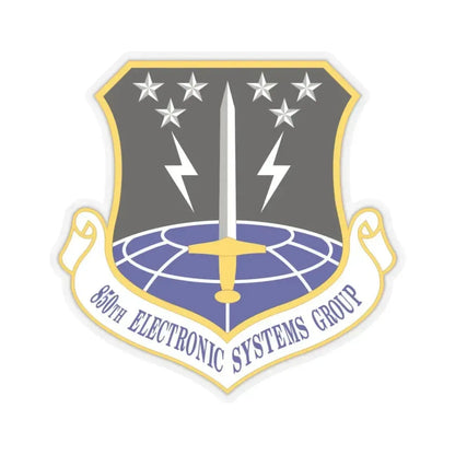 850th Electronic Systems Group (U.S. Air Force) STICKER Vinyl Kiss-Cut Decal 4 Inch Transparent - The Sticker Space