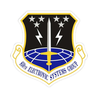 850th Electronic Systems Group (U.S. Air Force) STICKER Vinyl Kiss-Cut Decal 4 Inch White - The Sticker Space