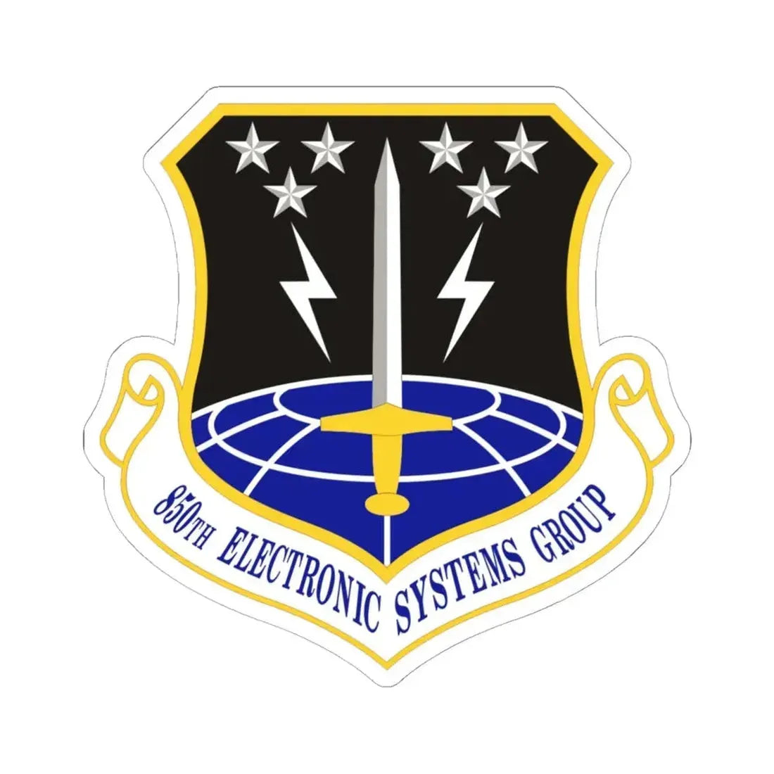 850th Electronic Systems Group (U.S. Air Force) STICKER Vinyl Kiss-Cut Decal 6 Inch White - The Sticker Space