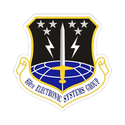 850th Electronic Systems Group (U.S. Air Force) STICKER Vinyl Kiss-Cut Decal 6 Inch White - The Sticker Space