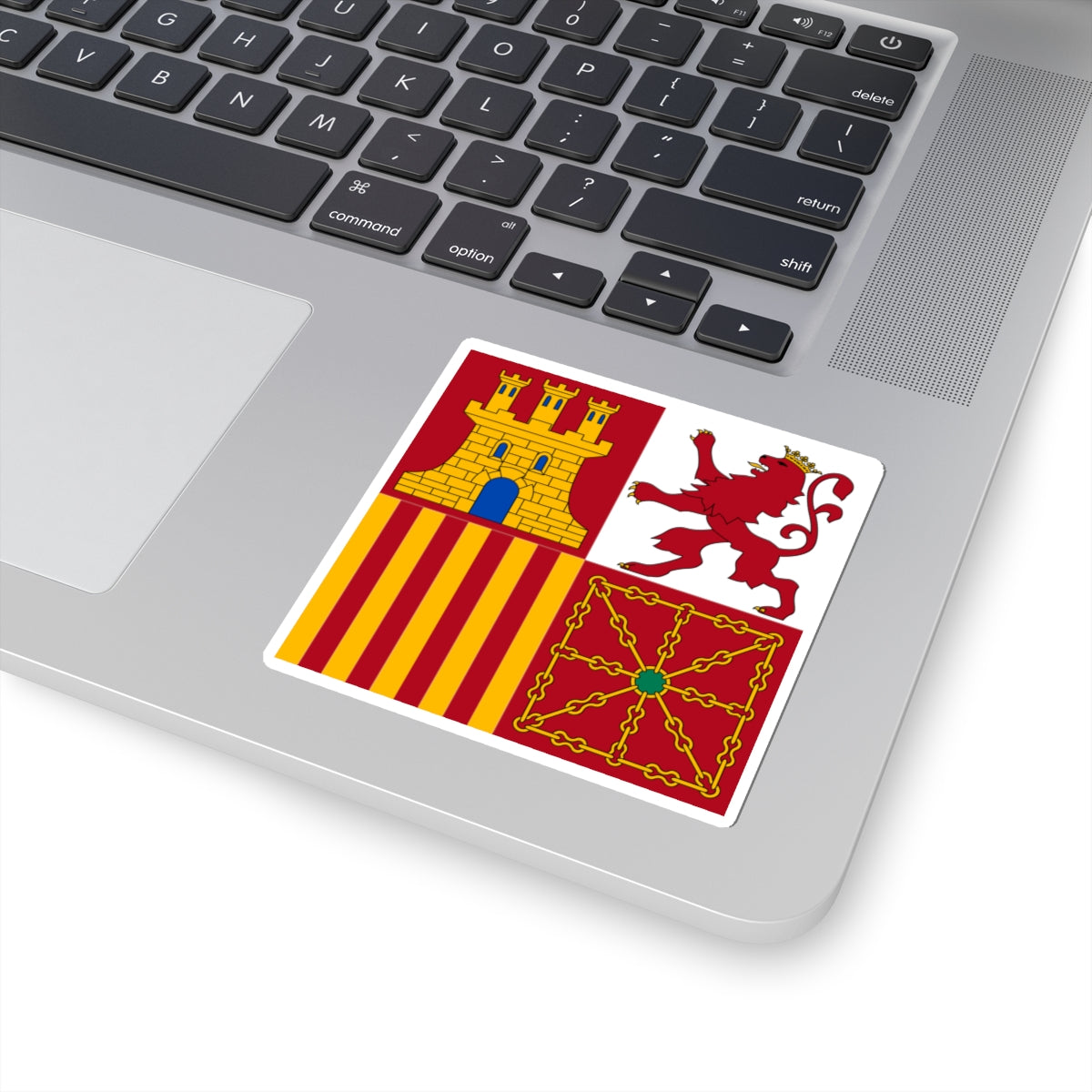 Naval jack of Spain (Spain) STICKER Vinyl Kiss-Cut Decal