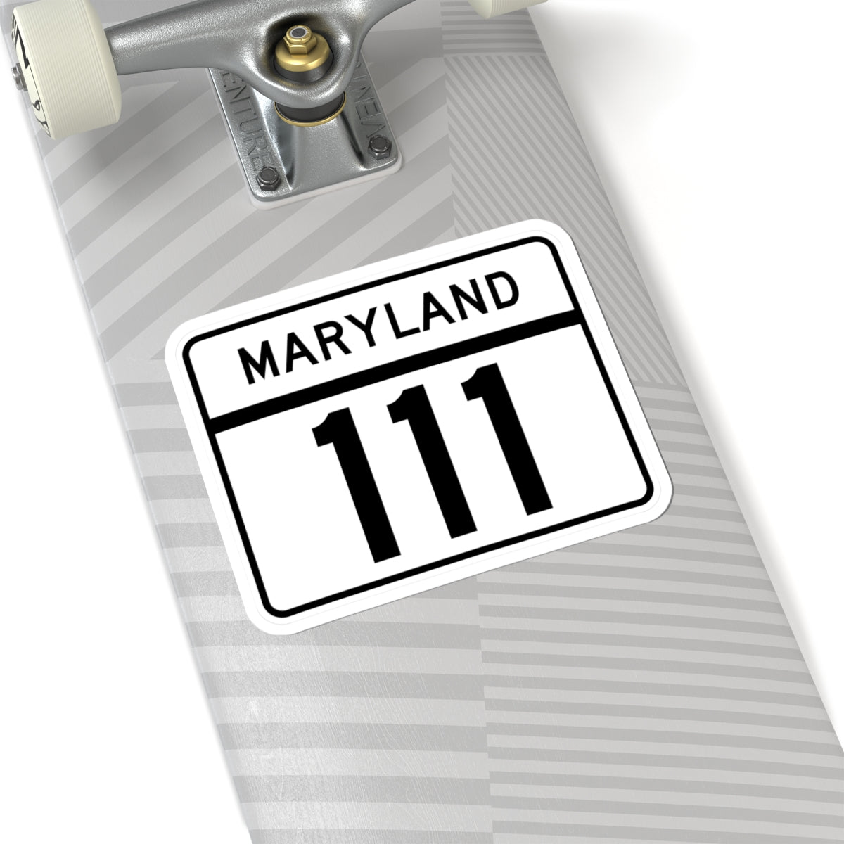 MD Route 111 (Maryland) (Road Sign) STICKER Vinyl Kiss-Cut Decal