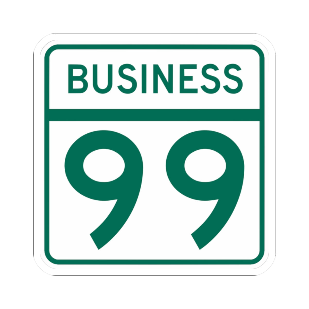 MD Route 99 Business (Maryland) (Road Sign) STICKER Vinyl Kiss-Cut Decal