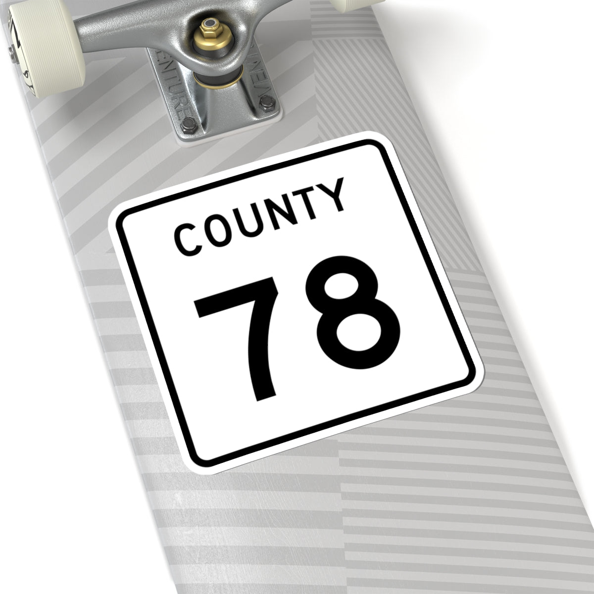 County 78 square (Minnesota) (Road Sign) STICKER Vinyl Kiss-Cut Decal