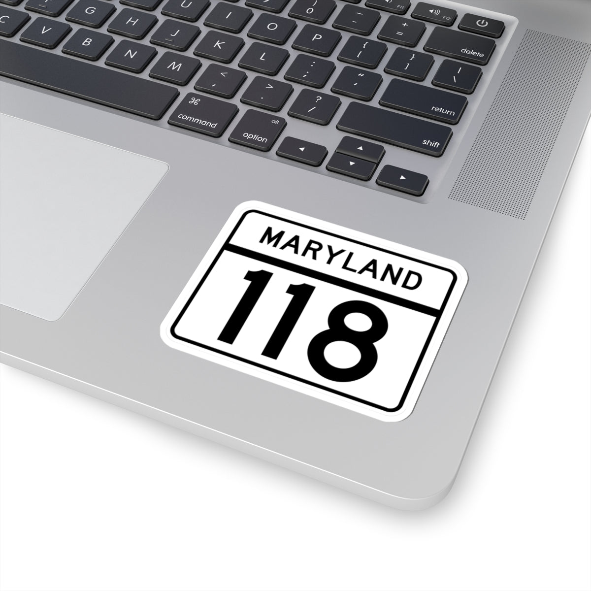 MD Route 118 (Maryland) (Road Sign) STICKER Vinyl Kiss-Cut Decal