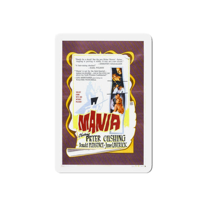 MANIA 1960 Movie Poster - Refrigerator Magnet-5" x 5"-Die-Cut-1 pc-The Sticker Space