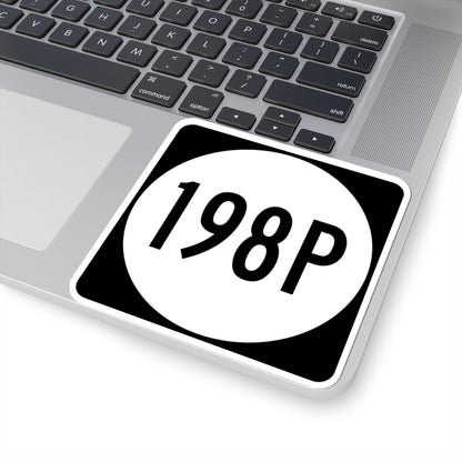 PR tertiary 198P (Puerto Rico) (Road Sign) STICKER Vinyl Kiss-Cut Decal
