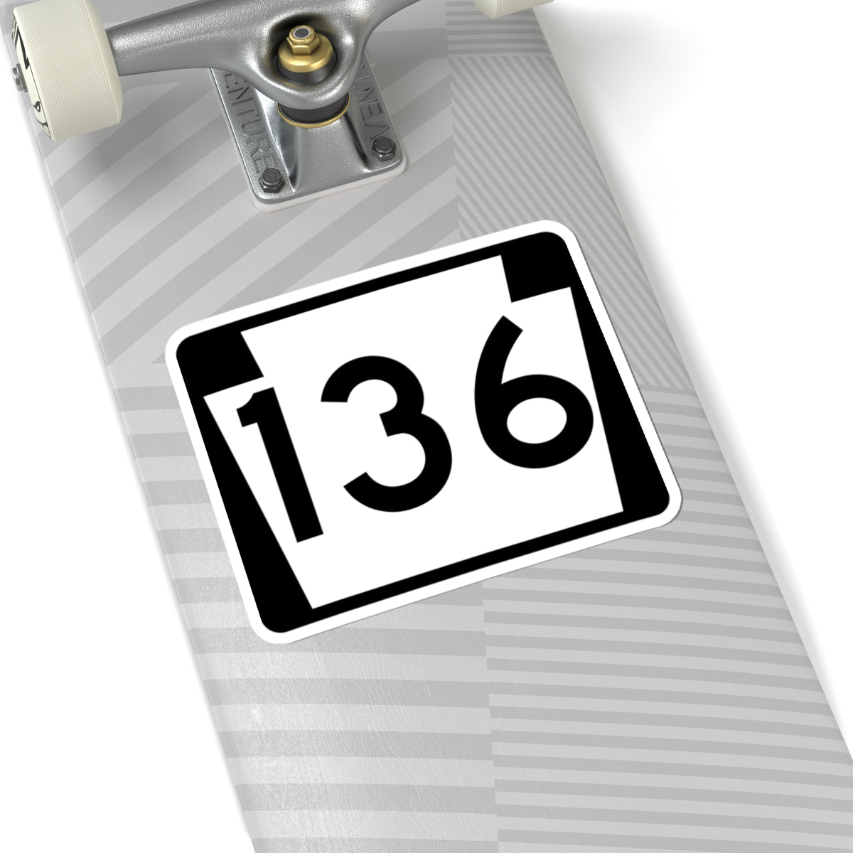 PA-136 (Pennsylvania) (Road Sign) STICKER Vinyl Kiss-Cut Decal