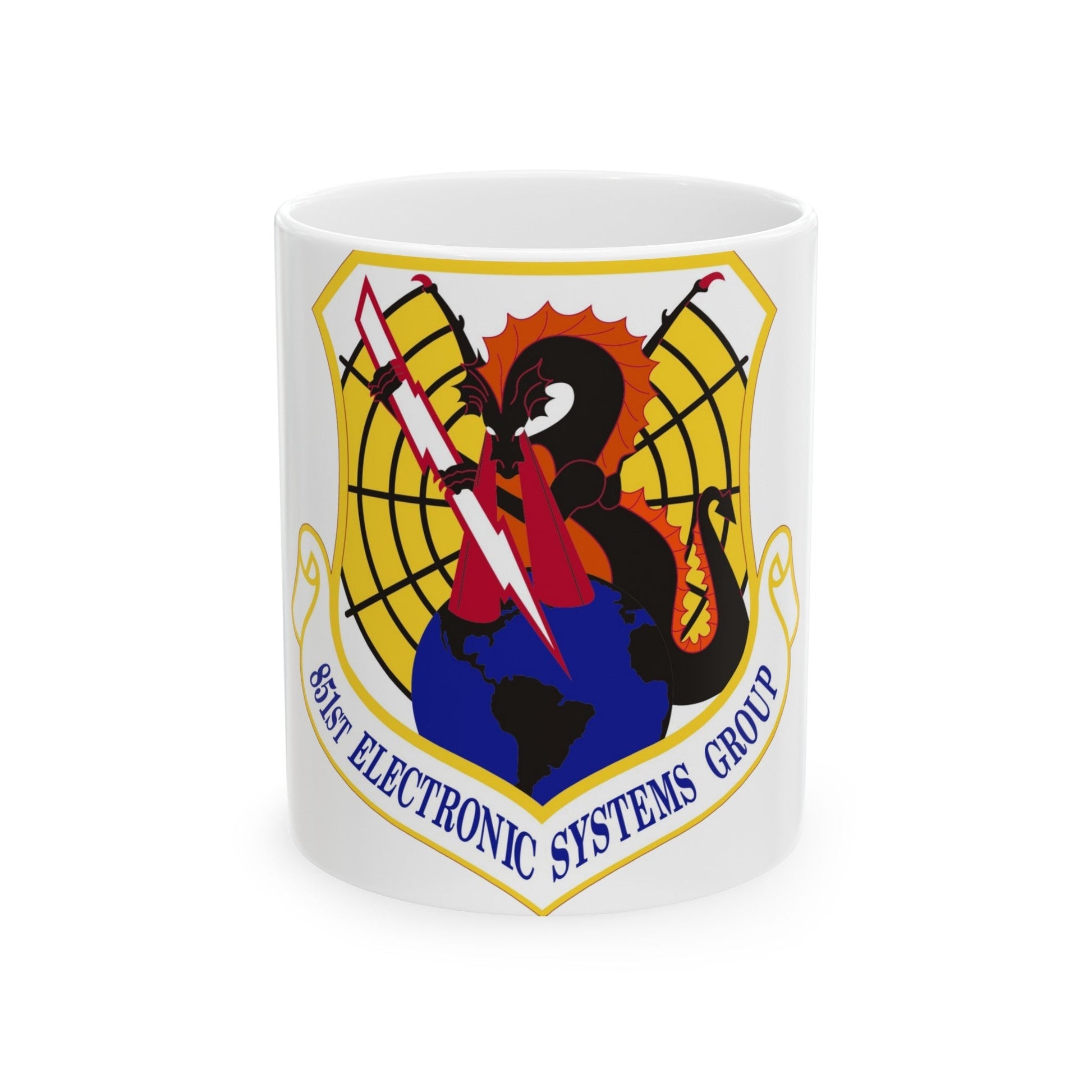 851st Electronic Systems Group (U.S. Air Force) White Coffee Mug-11oz-The Sticker Space