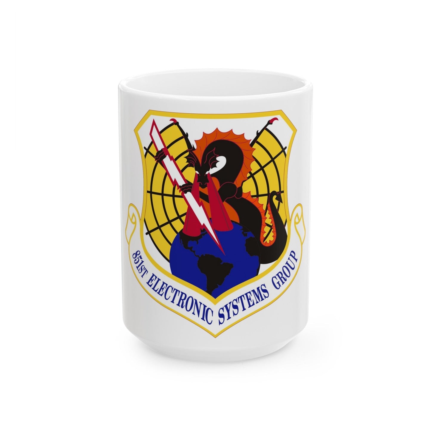 851st Electronic Systems Group (U.S. Air Force) White Coffee Mug-15oz-The Sticker Space