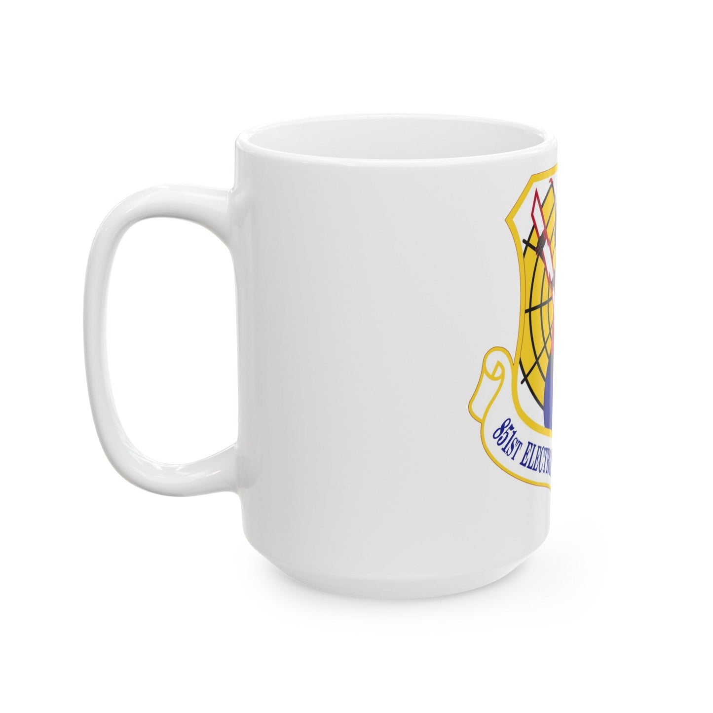 851st Electronic Systems Group (U.S. Air Force) White Coffee Mug-The Sticker Space