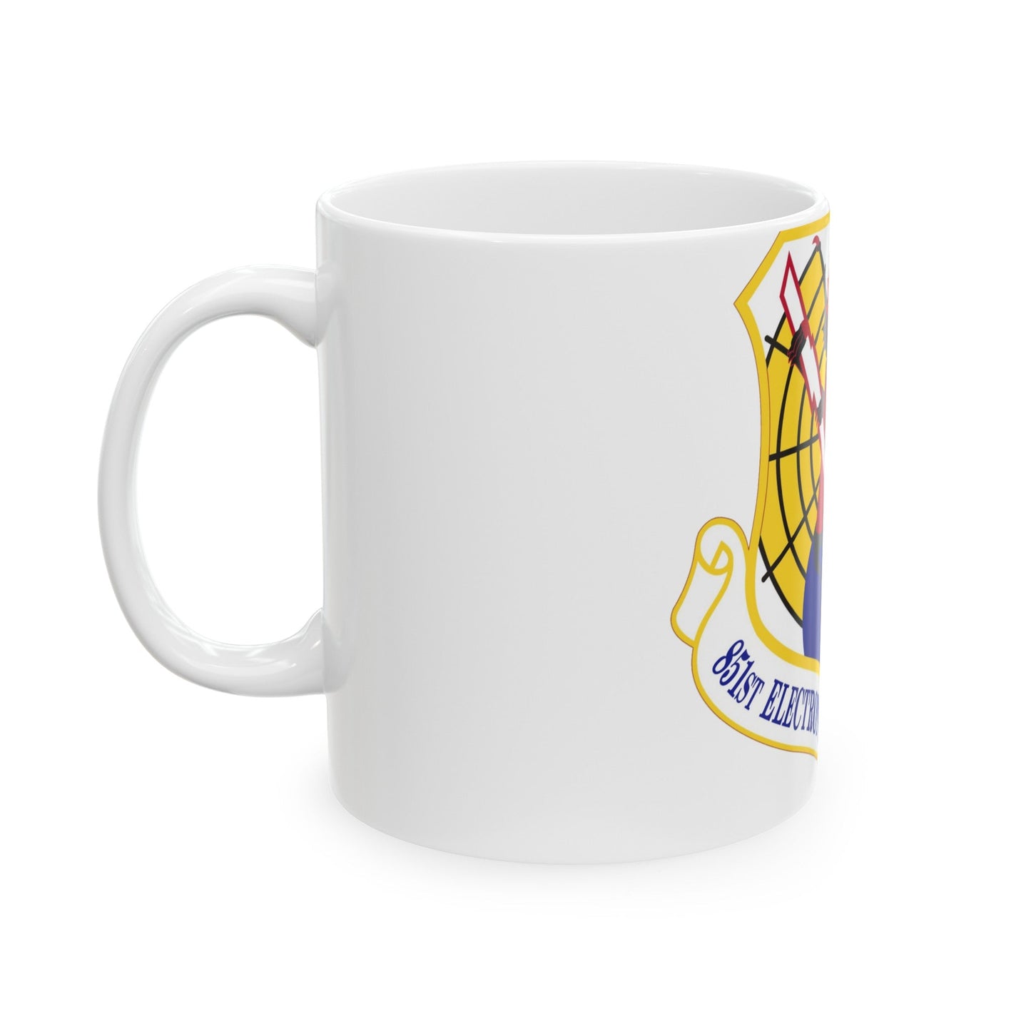 851st Electronic Systems Group (U.S. Air Force) White Coffee Mug-The Sticker Space