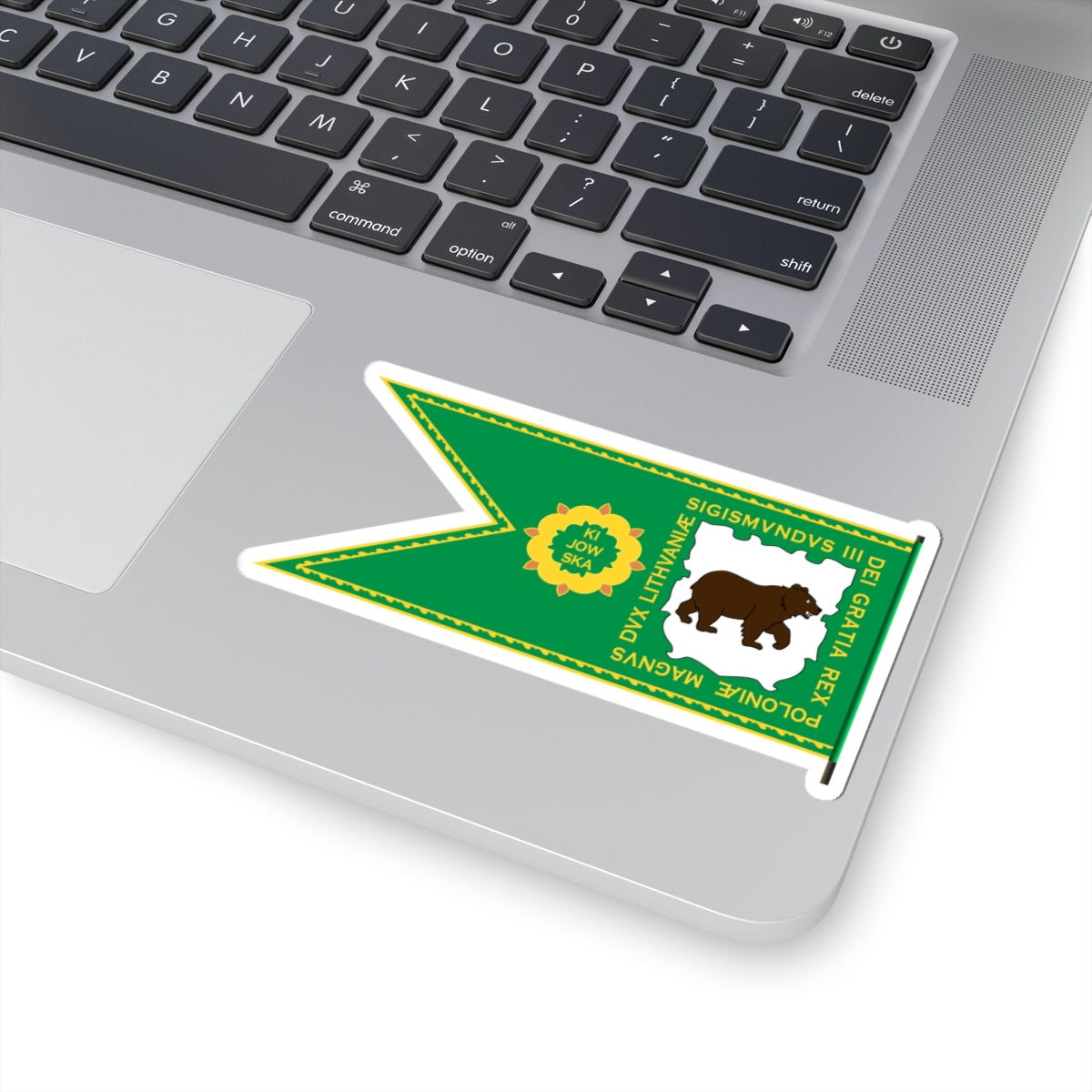 Banner of Kiev Voivodeship 1609-1618-2 (Belarus) (Coat of Arms) STICKER Vinyl Kiss-Cut Decal