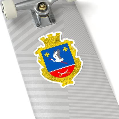 UKR Markushi Berdychivskyi COA (Ukraine) (Coat of Arms) STICKER Vinyl Kiss-Cut Decal