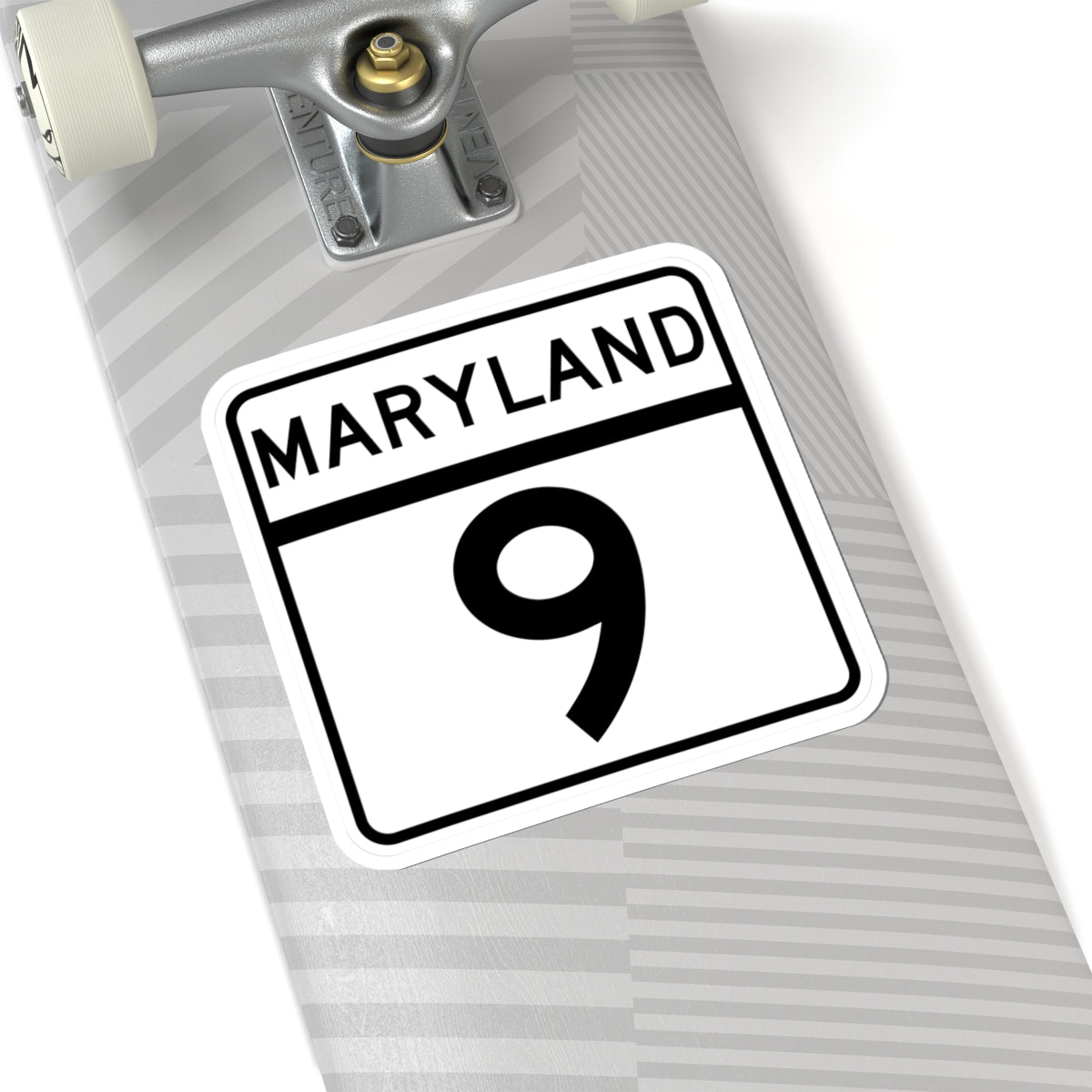 MD Route 9 (Maryland) (Road Sign) STICKER Vinyl Kiss-Cut Decal
