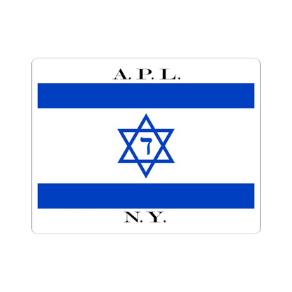 American Palestine Line house flag (Israel) STICKER Vinyl Kiss-Cut Decal